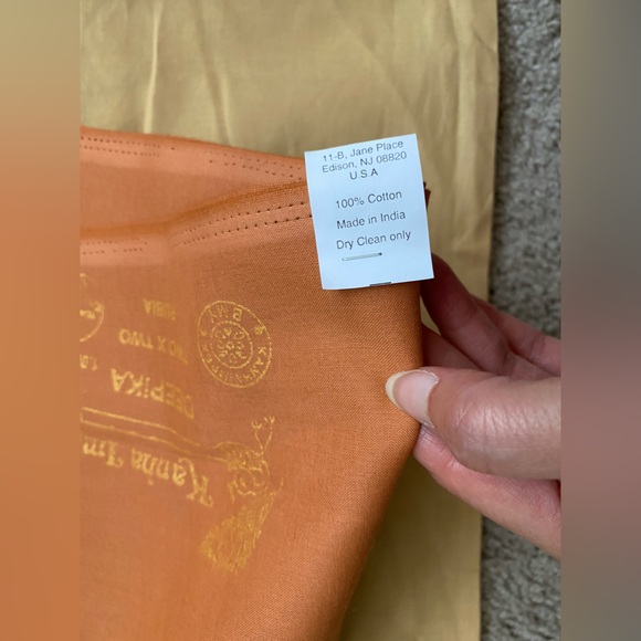 Indian style Skirt cotton lining and two x two 100% cotton fabric NWT - Picture 4 of 10